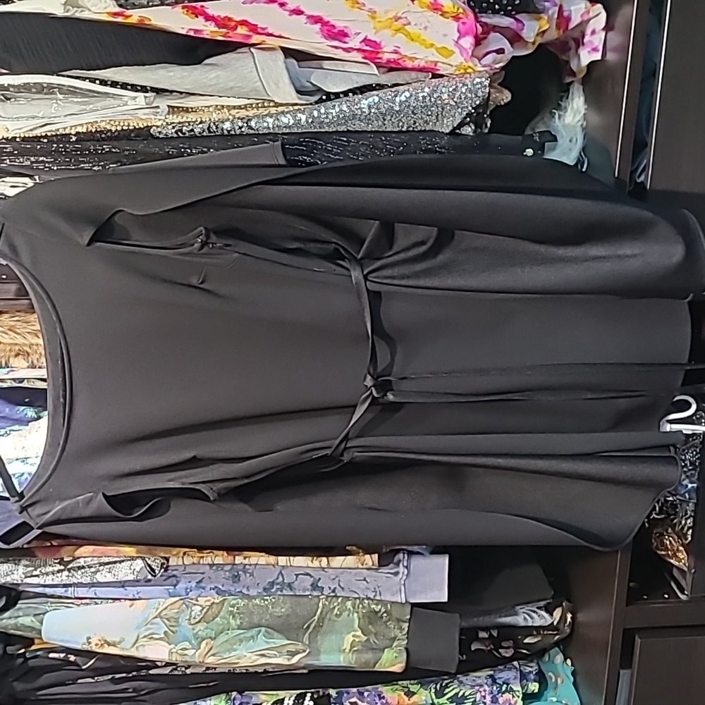 Black cape dress